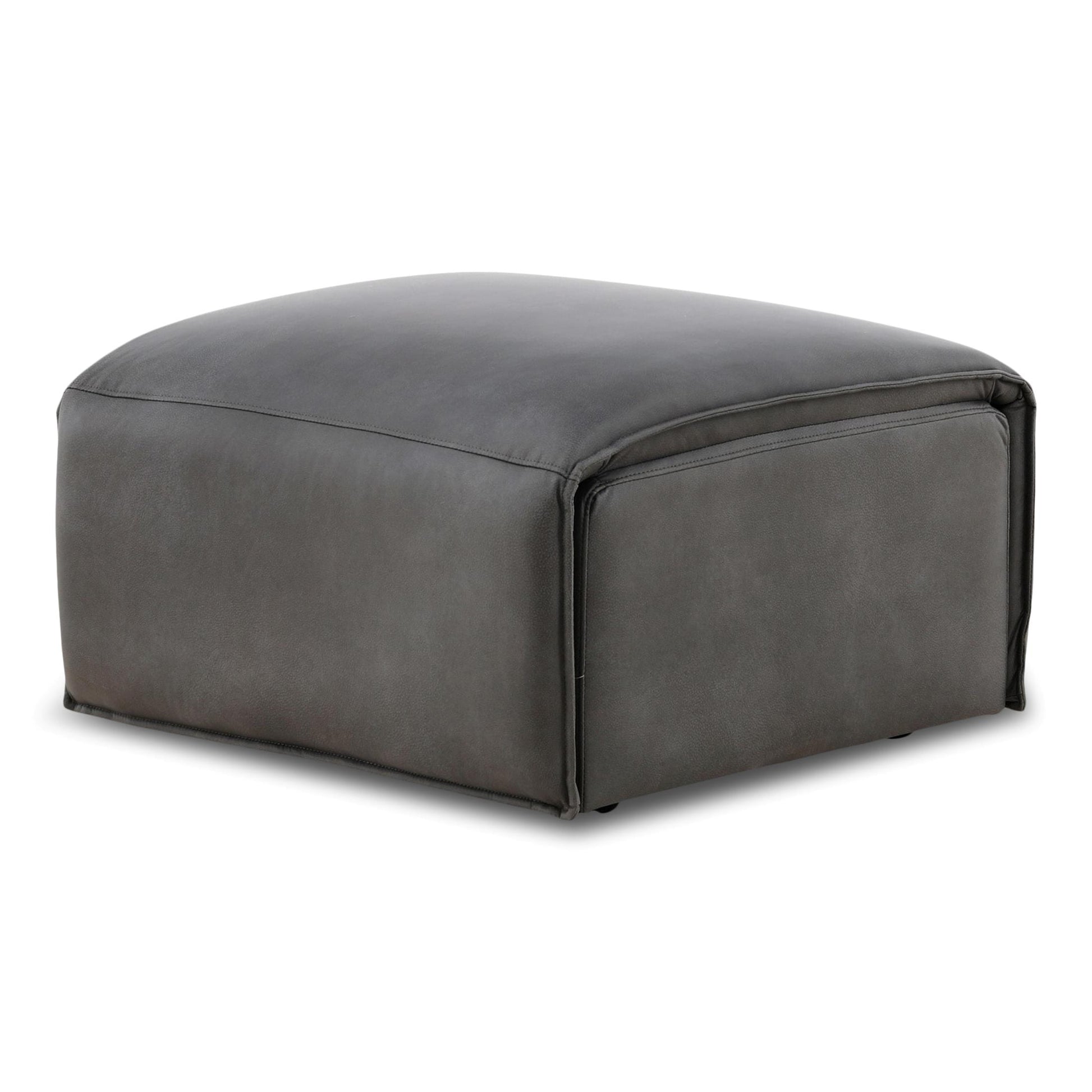 Modular Two Caster Ottoman