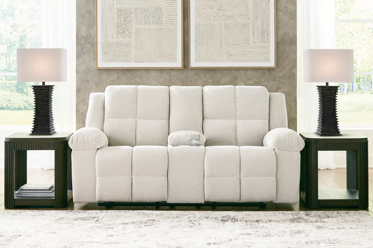 Orlen Double Reclining Console Loveseat