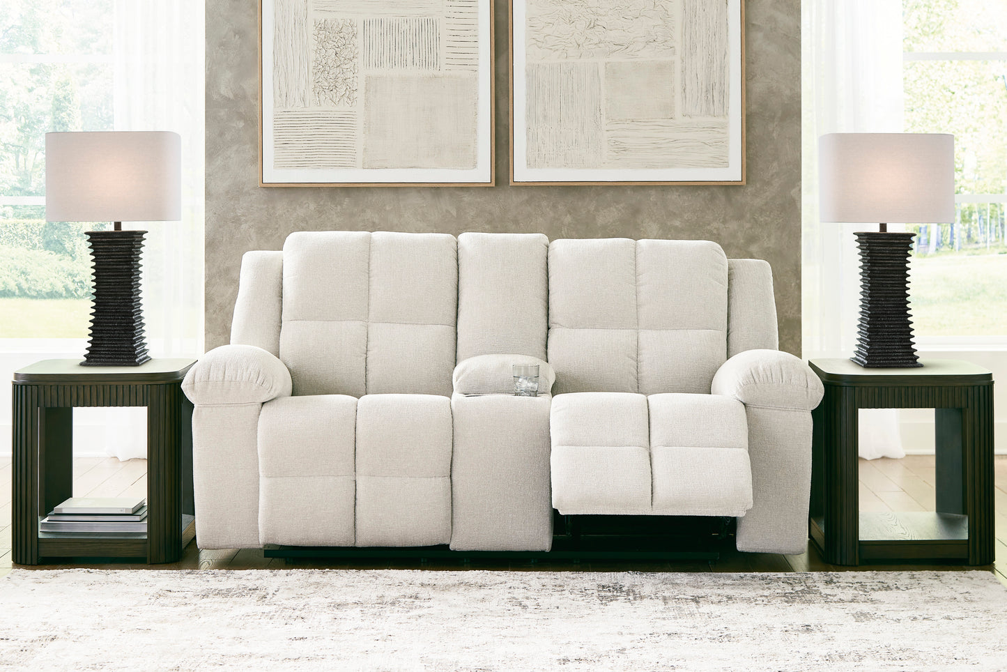Orlen Double Reclining Console Loveseat