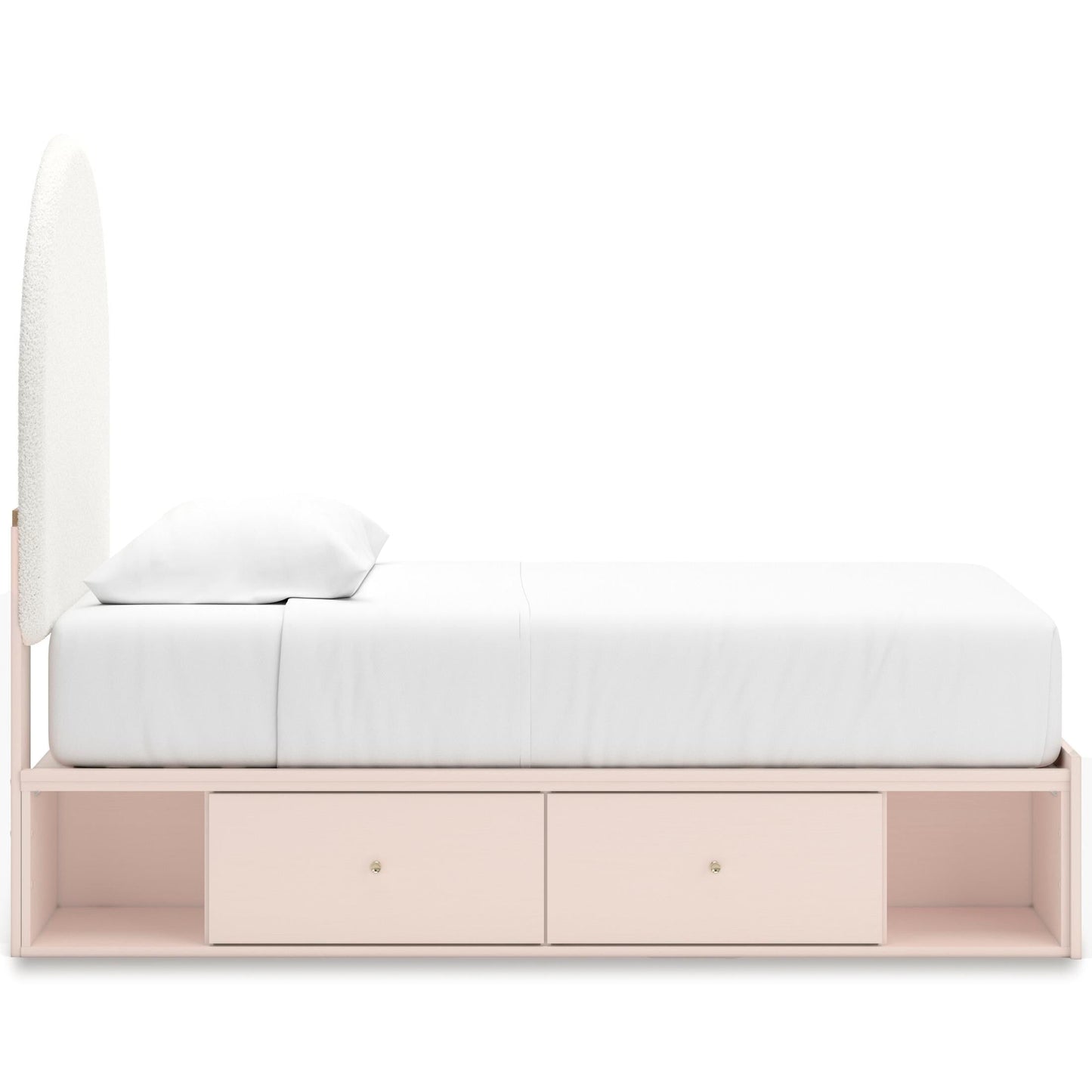 Wistenpine Upholstered Panel Bed with Double Storage