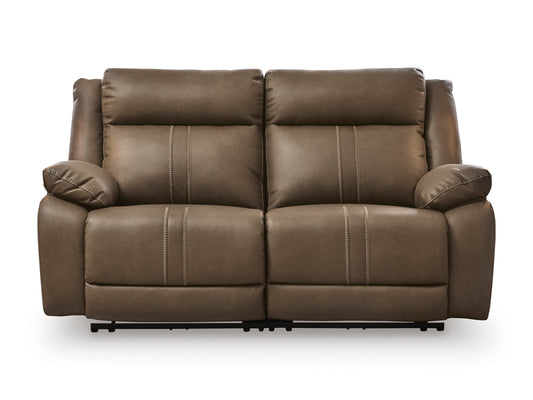 Ashley Max-Media 2-Piece Dual Power Reclining Modular Sectional Loveseat