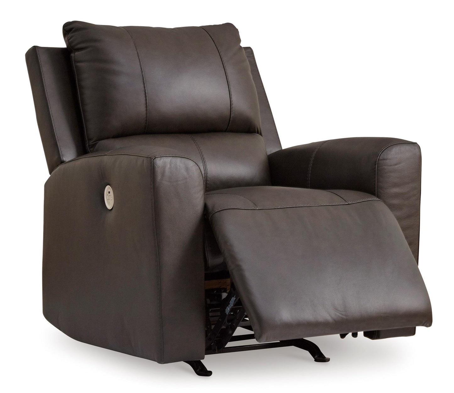 Boxmere Leather Power Rocker Recliner