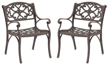 Sanibel Outdoor Chair Pair Brown