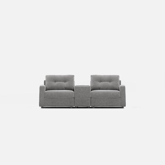 Modular 3-Piece Console Loveseat - Granite