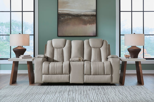 Ashley Next Move Manual Glider Reclining Loveseat with Console - alternate view