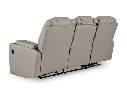 Next Move Reclining Sofa with Drop-Down Table