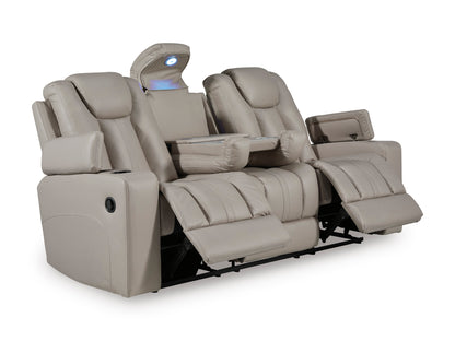 Next Move Reclining Sofa with Drop-Down Table