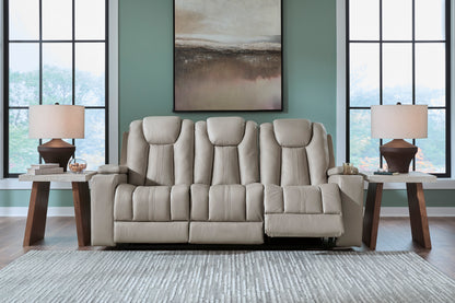 Next Move Reclining Sofa with Drop-Down Table