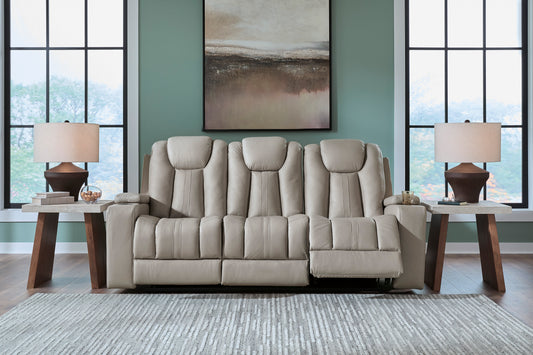 Ashley Next Move Manual Reclining Sofa with Drop Down Table - alternate view