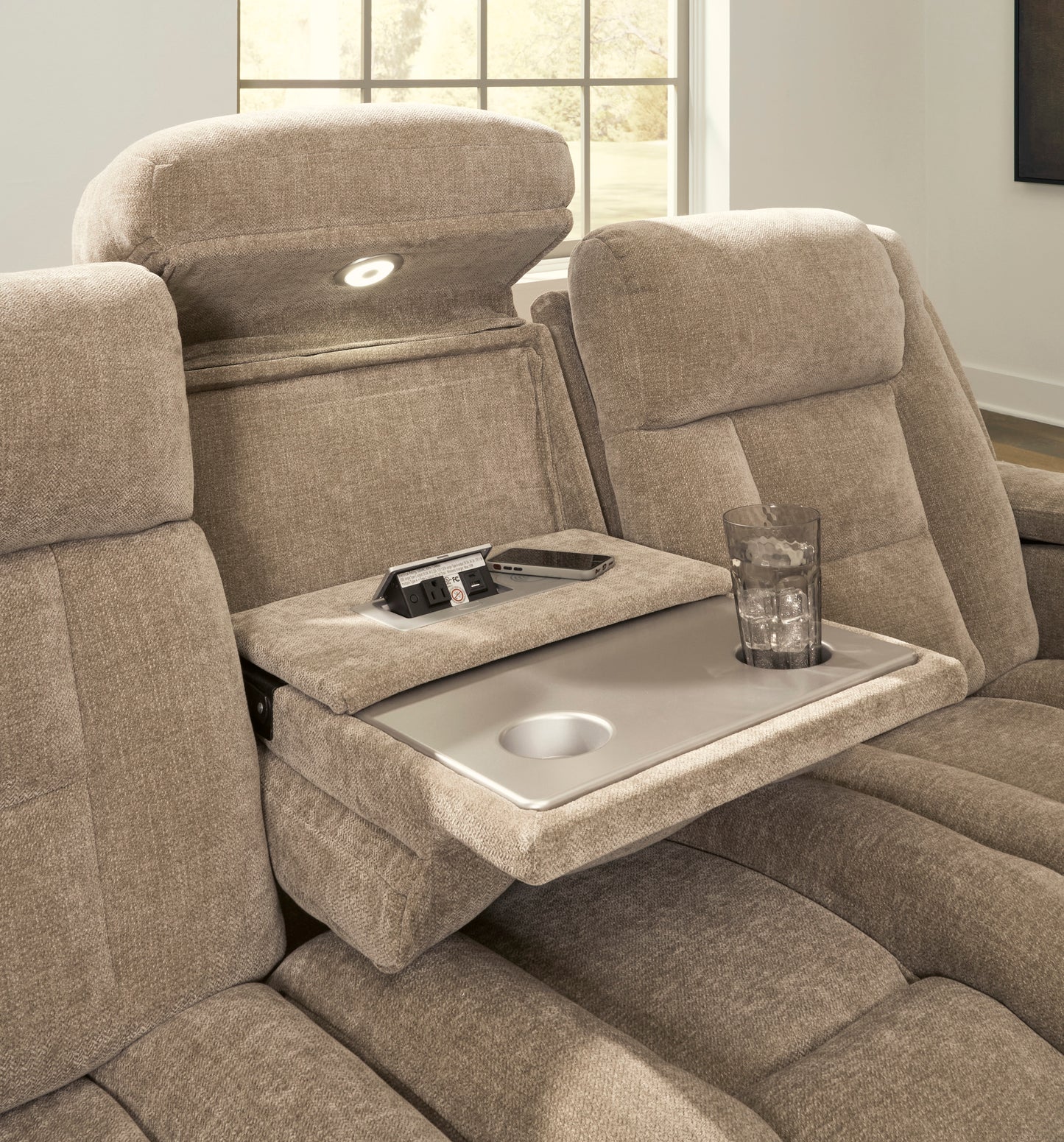Ashley Ultimax Dual Power Reclining Sofa