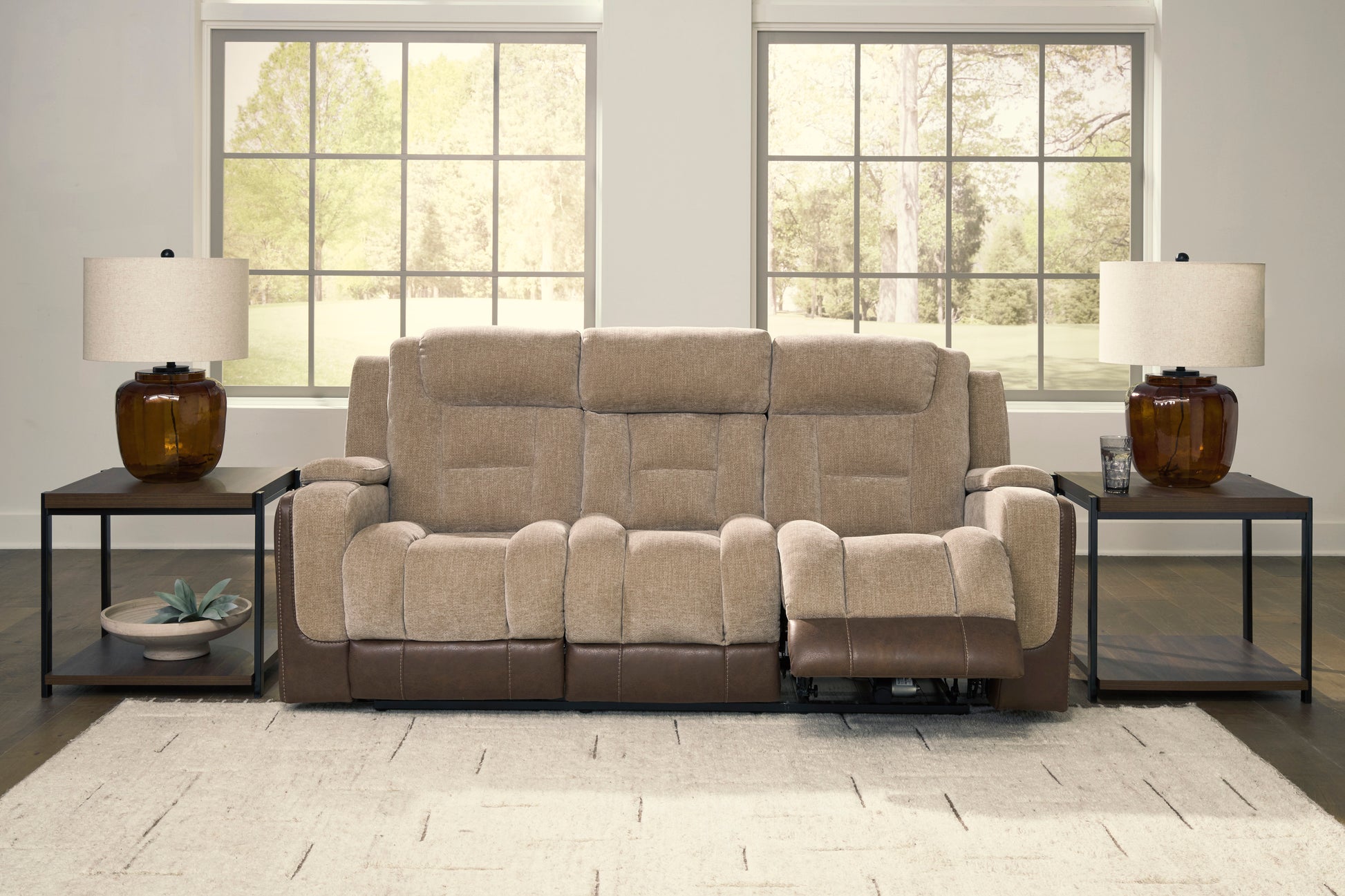 Ashley Ultimax Dual Power Reclining Sofa