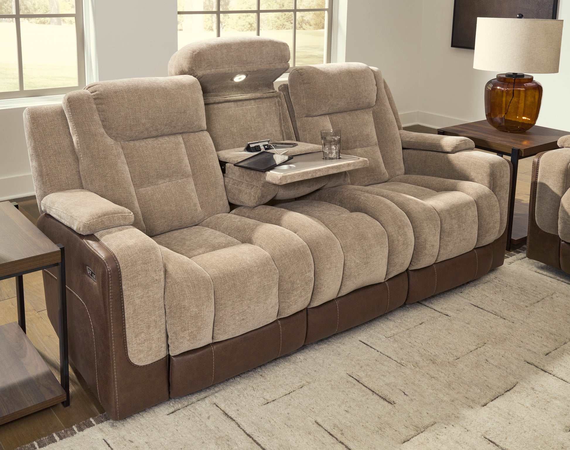Ashley Ultimax Dual Power Reclining Sofa