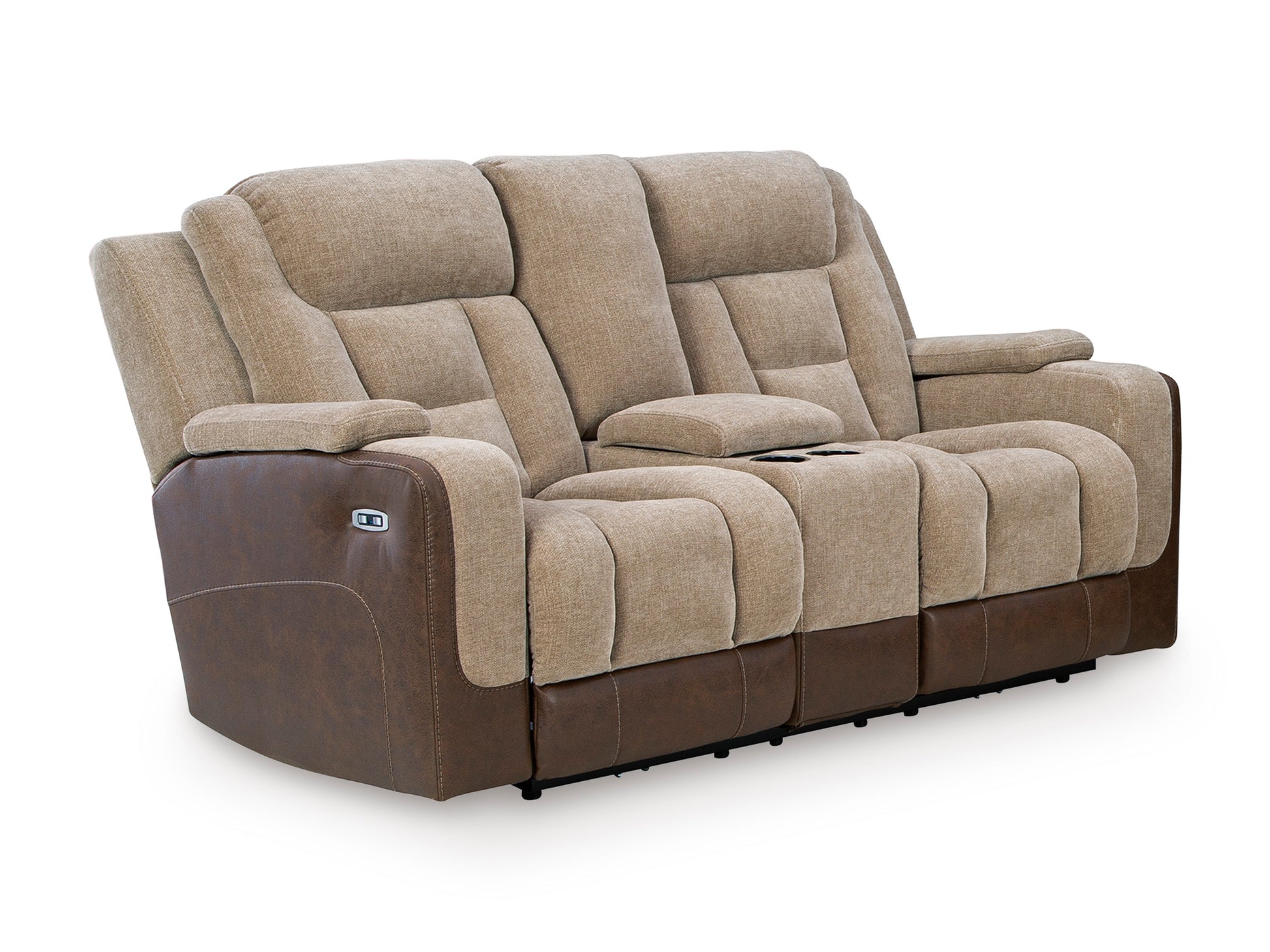 Ashley Ultimax Dual Power Reclining Loveseat with Console