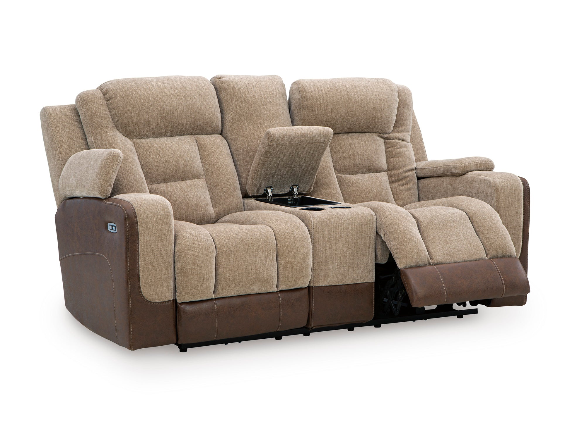 Ashley Ultimax Dual Power Reclining Loveseat with Console