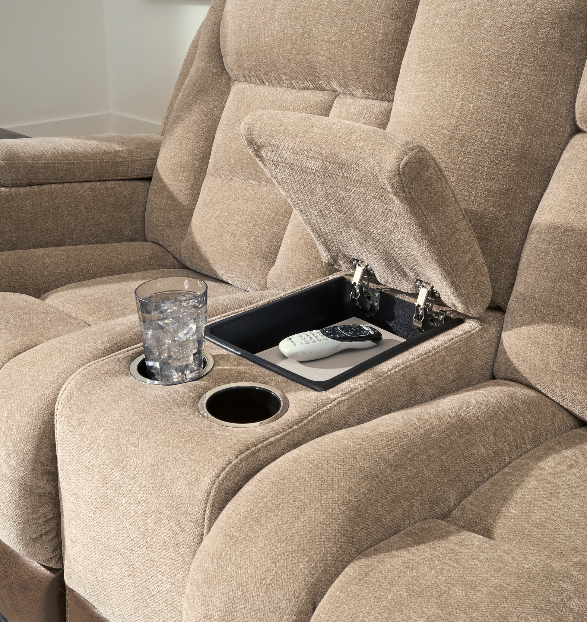 Ashley Ultimax Dual Power Reclining Loveseat with Console
