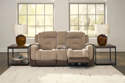 Ashley Ultimax Dual Power Reclining Loveseat with Console