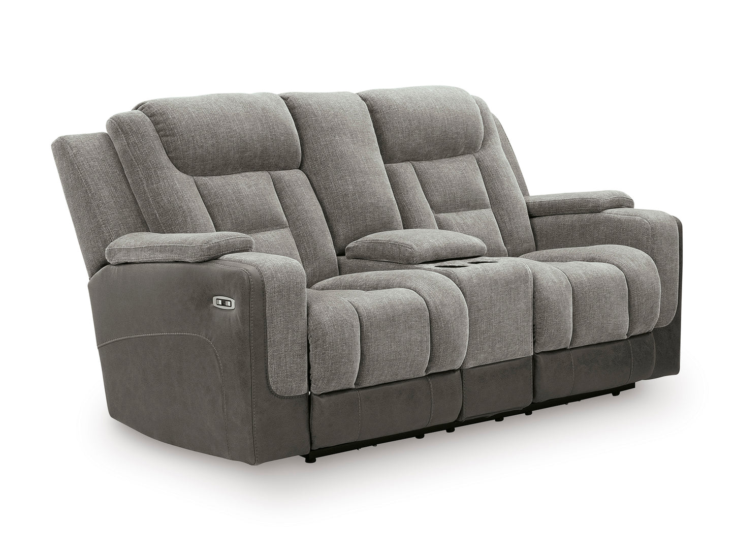 Ashley Ultimax Dual Power Reclining Loveseat with Console