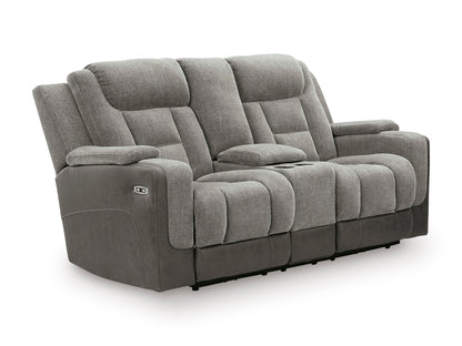 Ashley Ultimax Dual Power Reclining Loveseat with Console