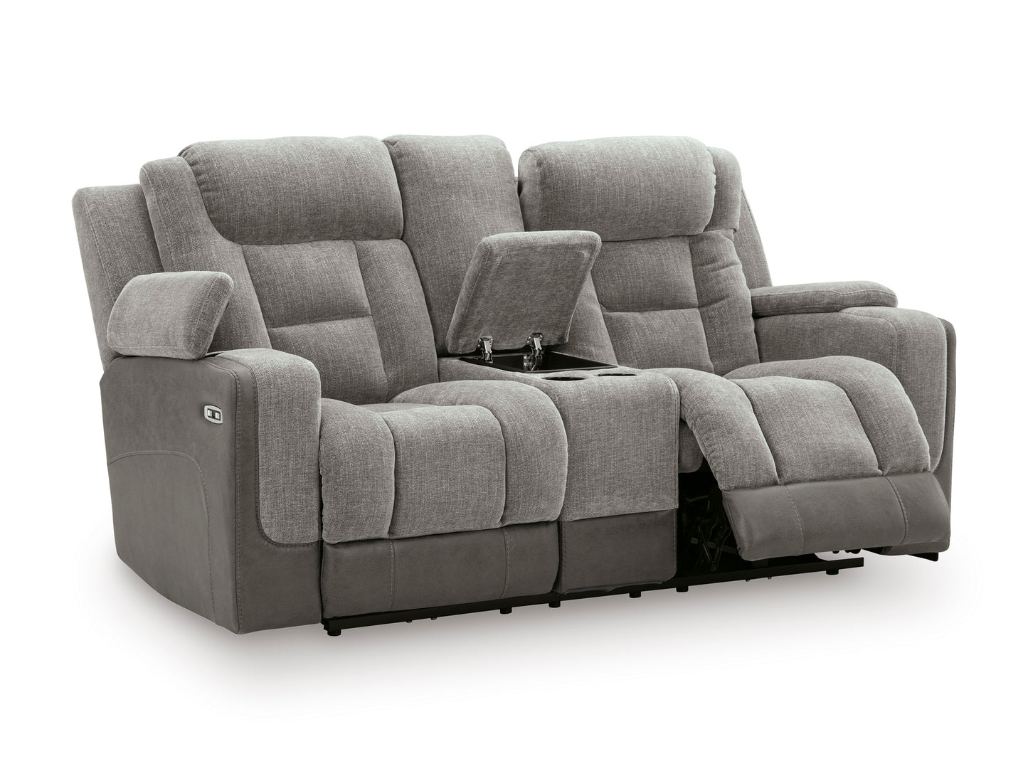 Ashley Ultimax Dual Power Reclining Loveseat with Console