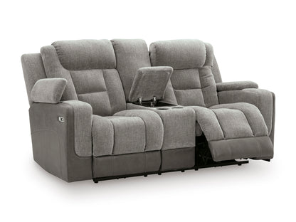 Ashley Ultimax Dual Power Reclining Loveseat with Console