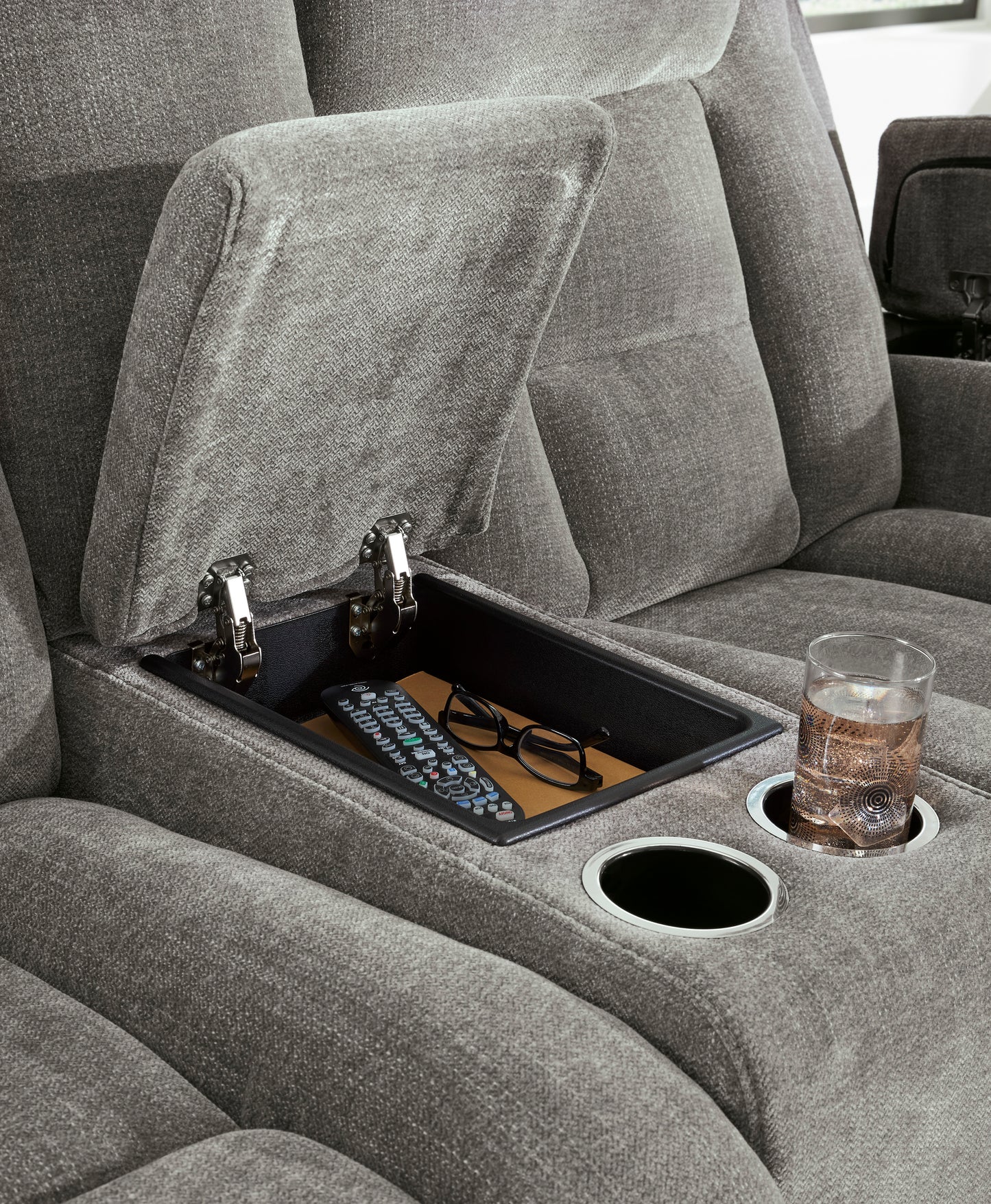 Ashley Ultimax Dual Power Reclining Loveseat with Console