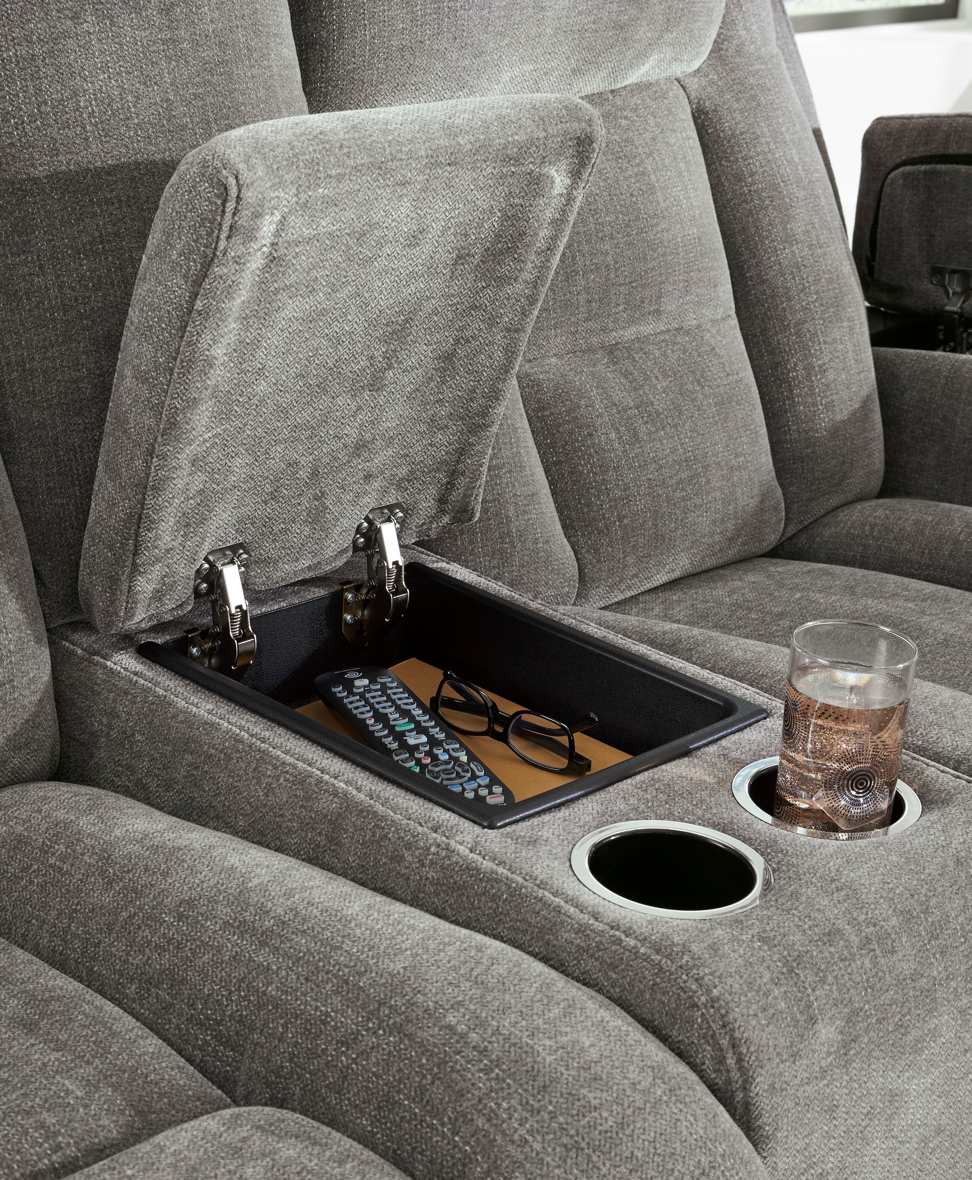 Ashley Ultimax Dual Power Reclining Loveseat with Console