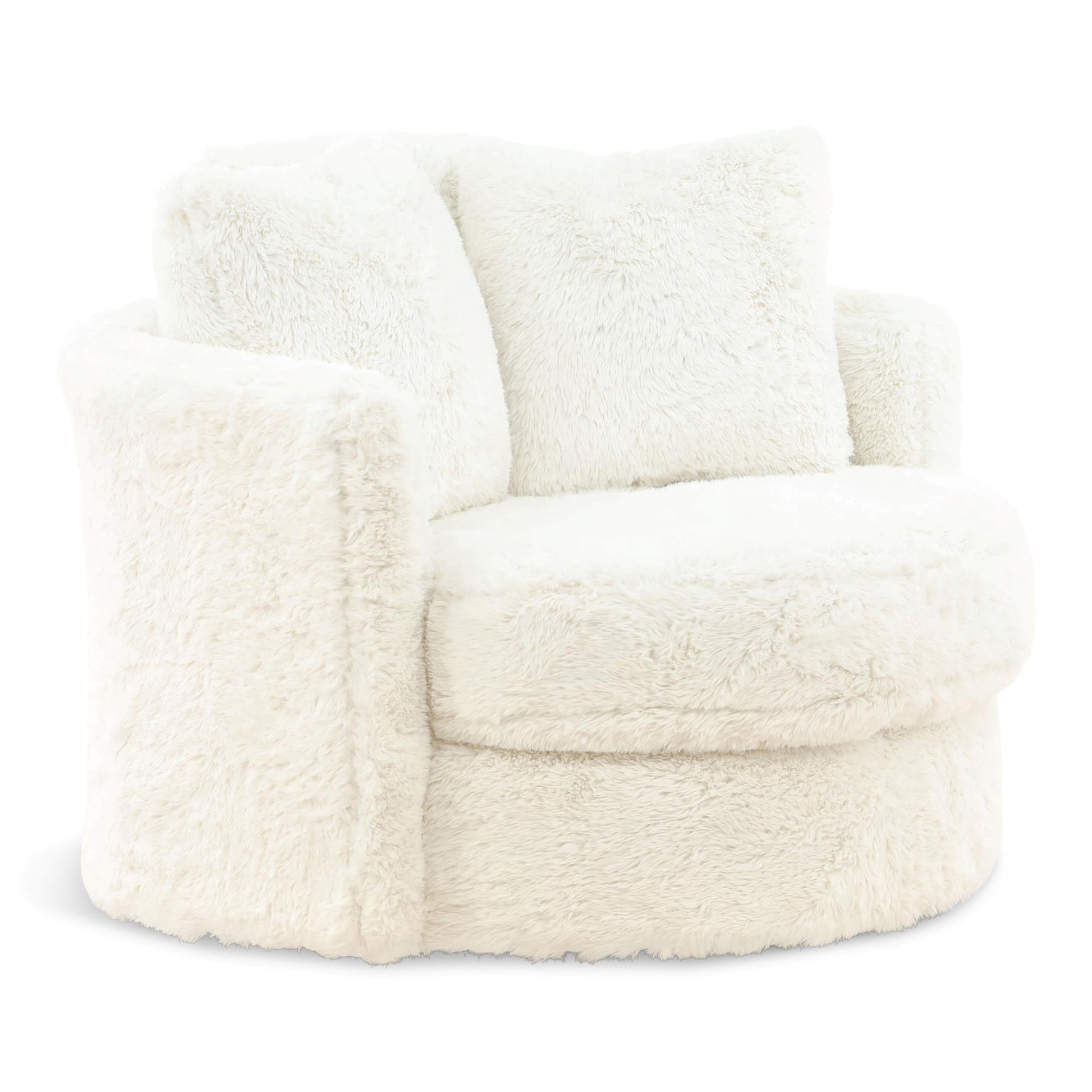 Vail Fur Swivel Chair