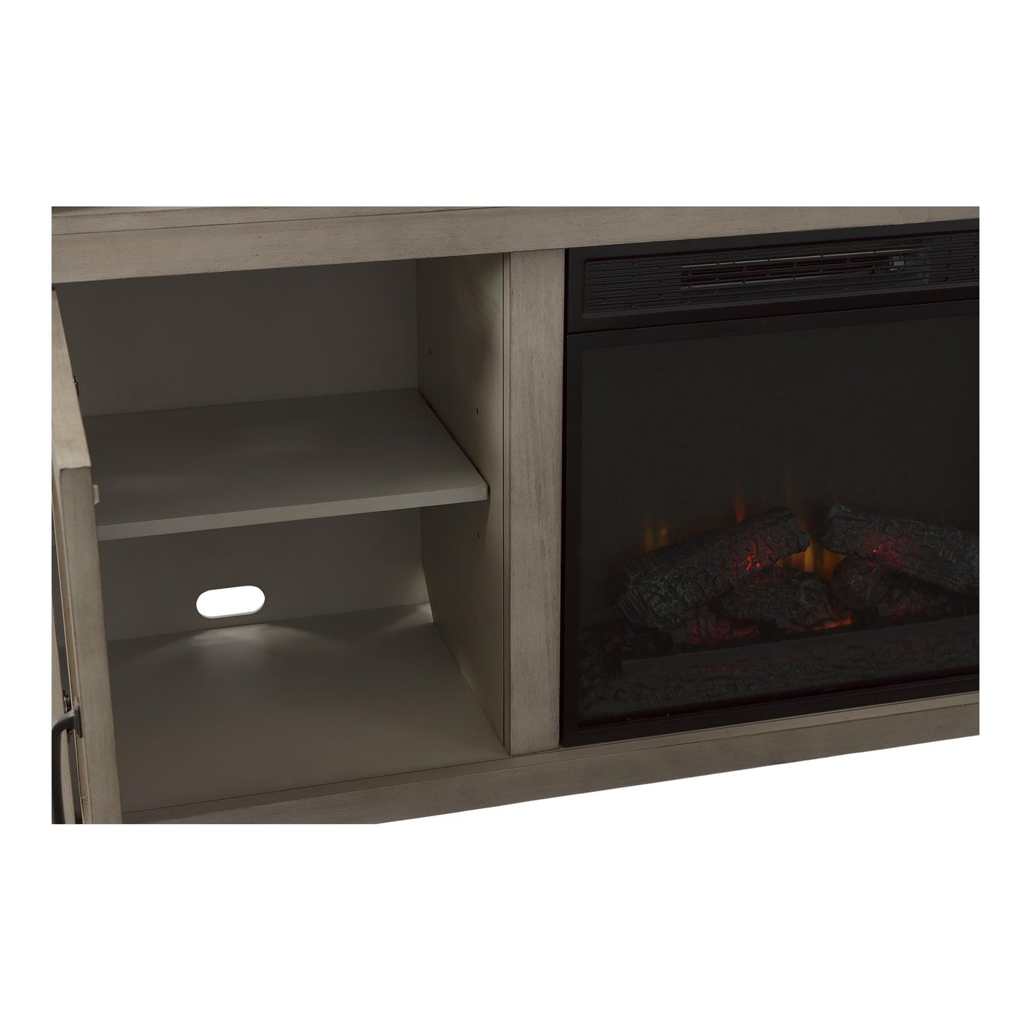 Melissa 63" TV Stand with Electric Fireplace