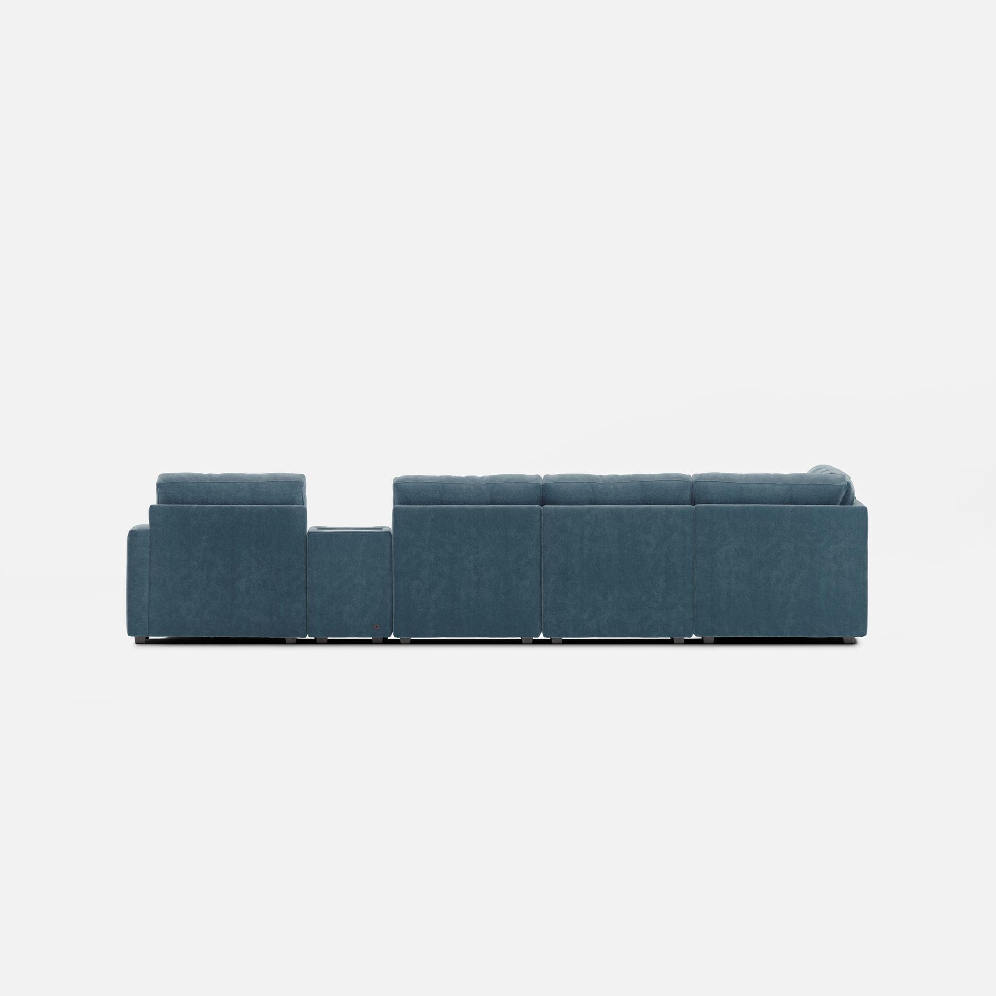Modular One 8-Piece Sectional Chaise with E-Console