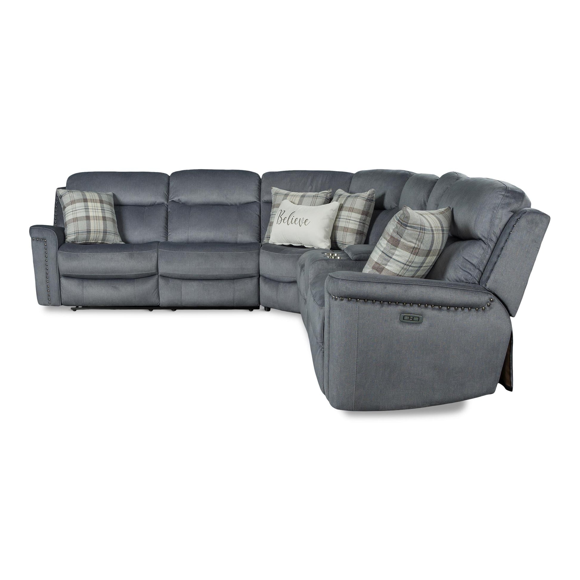 Deacon 3-Piece Power Reclining Sectional with Console