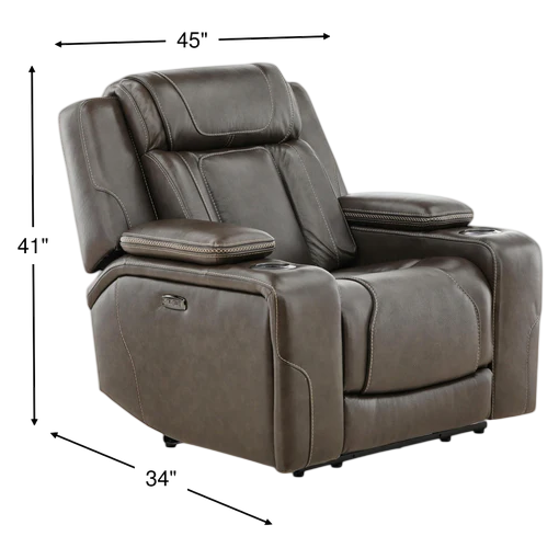 Denver Leather Power Recliner