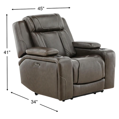 Denver Leather Power Recliner