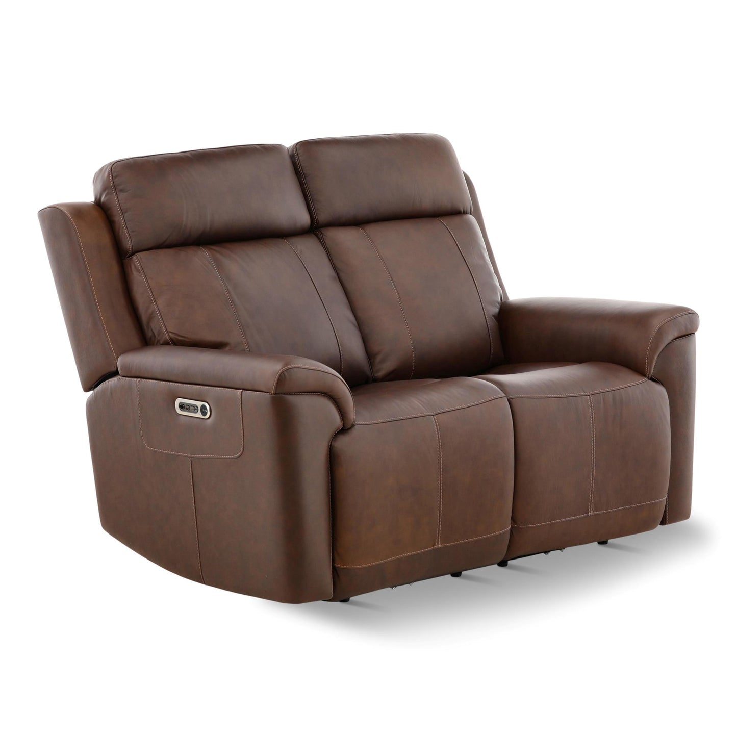 Adrian Leather Power Reclining Loveseat