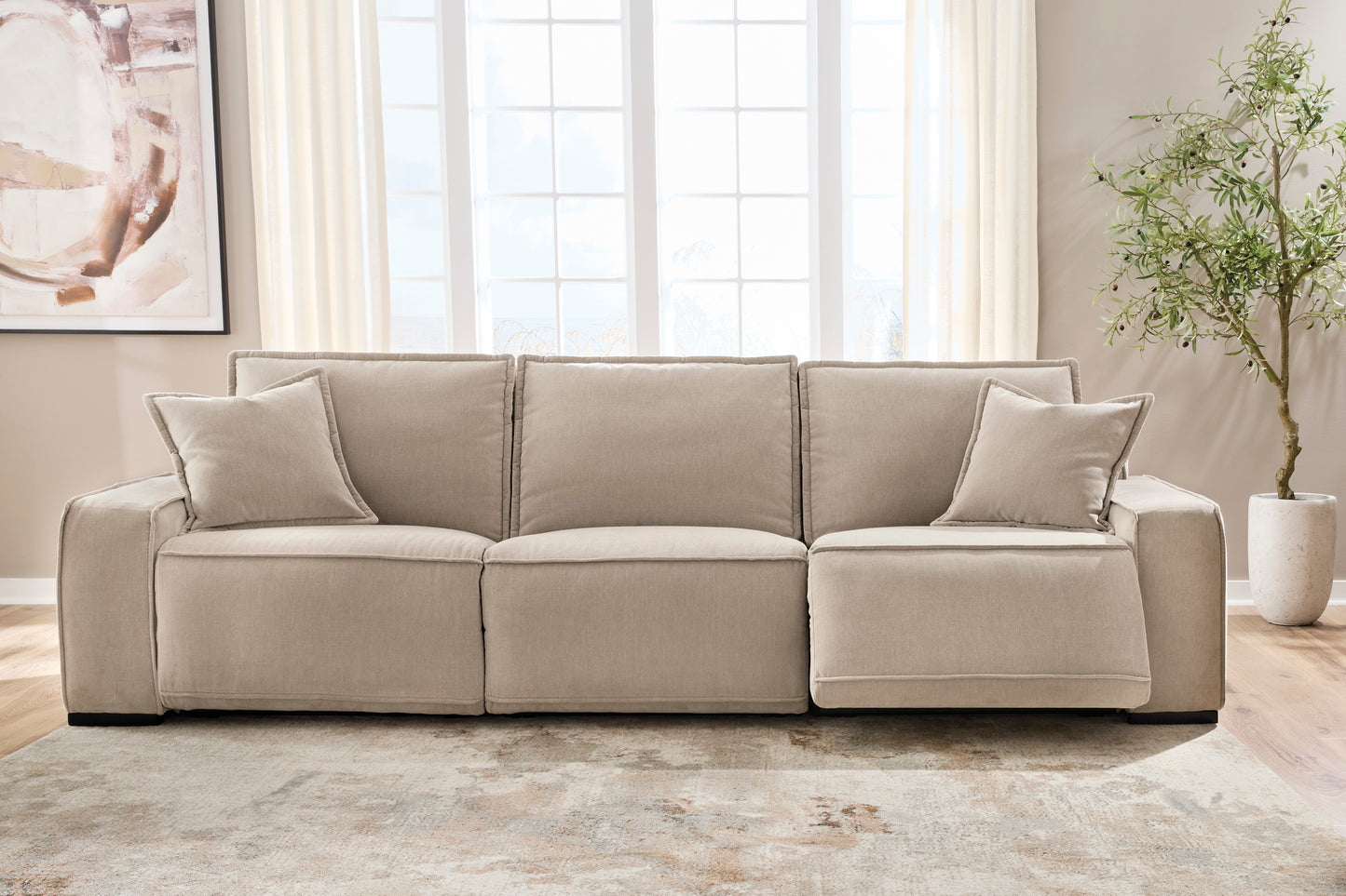 Carceri 3-Piece Power Sectional Reclining Sofa with Power Armless Recliner