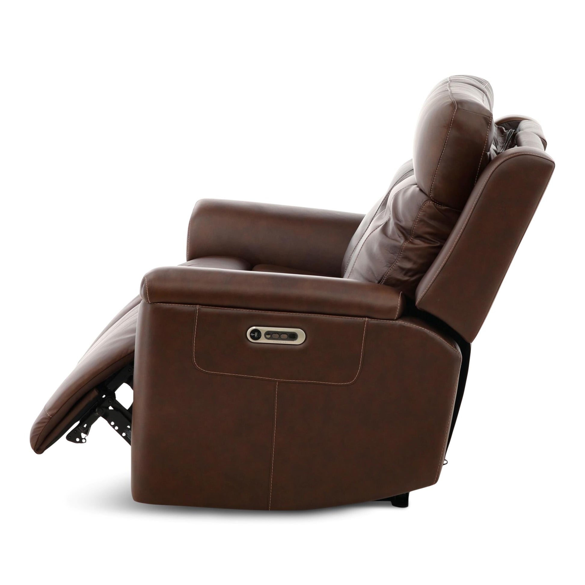 Adrian Leather Power Reclining Loveseat