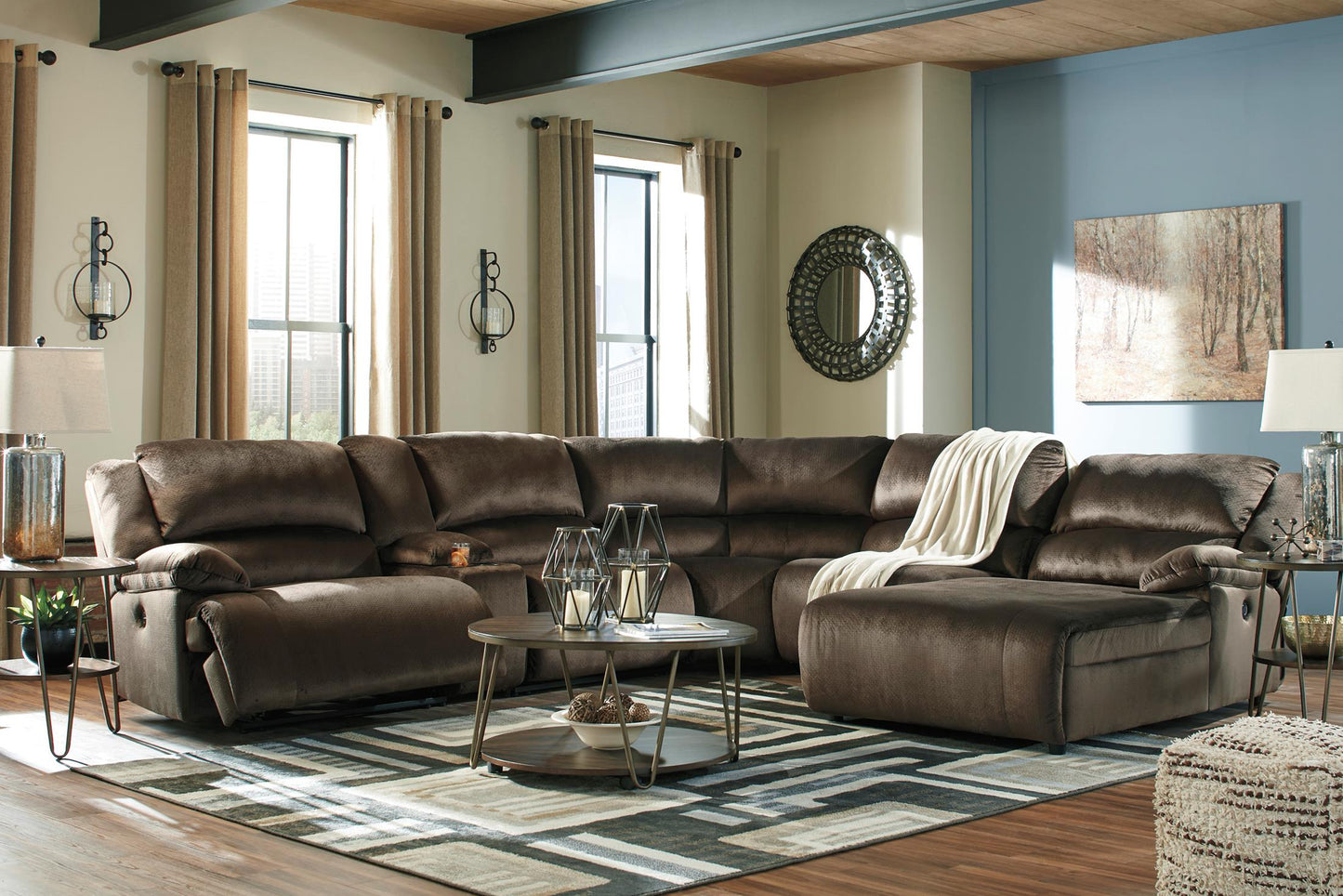 Clonmel 6-Piece Reclining Sectional with Console