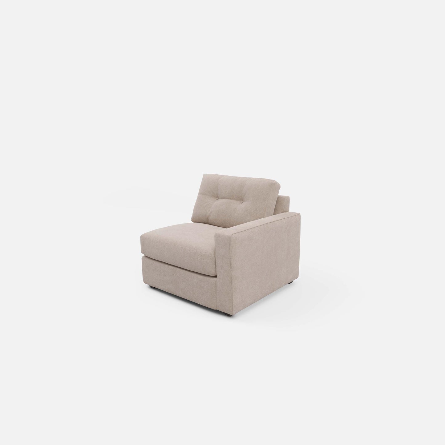 Modular One Right Arm Facing Chair - Stone