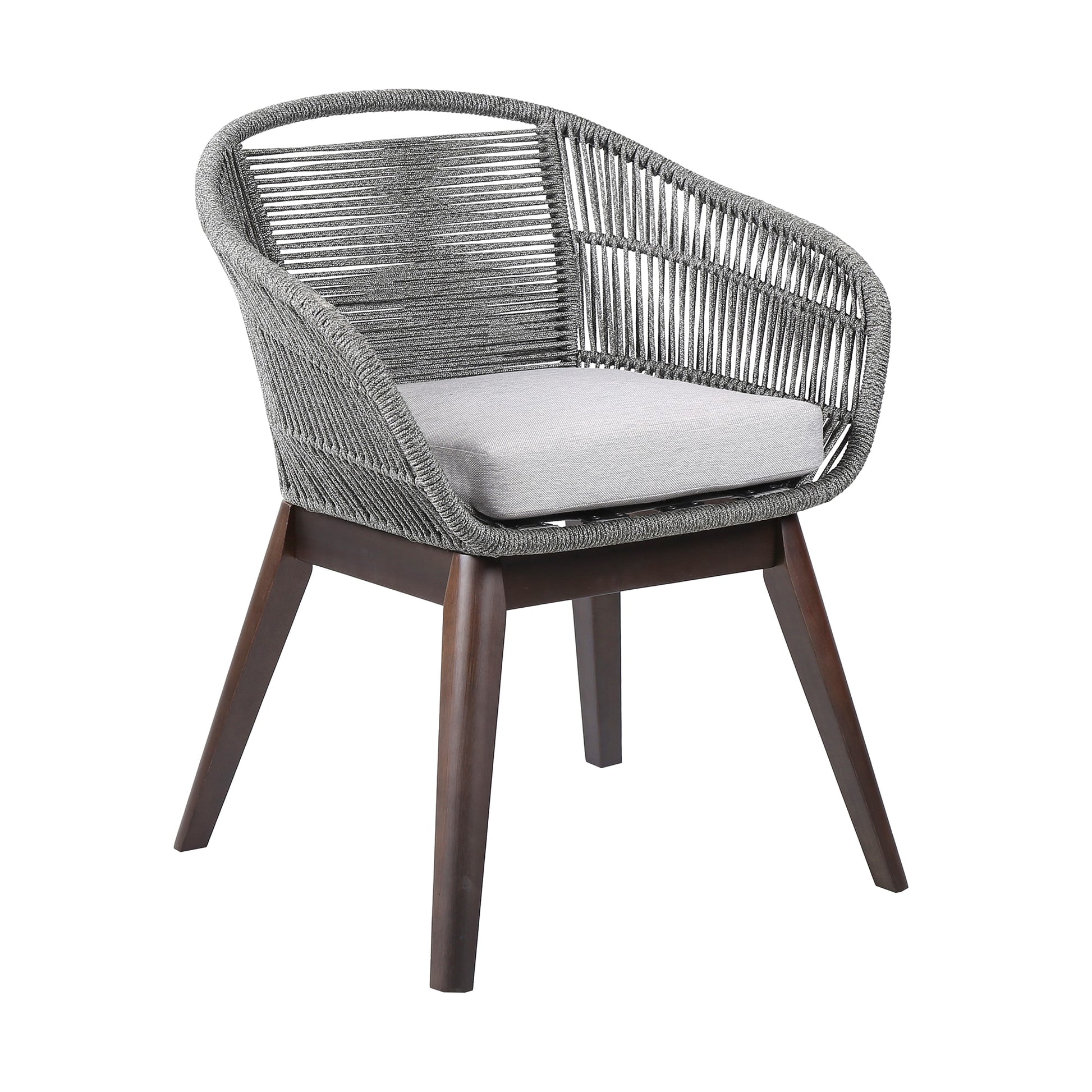 Tutti Frutti Indoor Outdoor Dining Chair in Dark Eucalyptus Wood with 