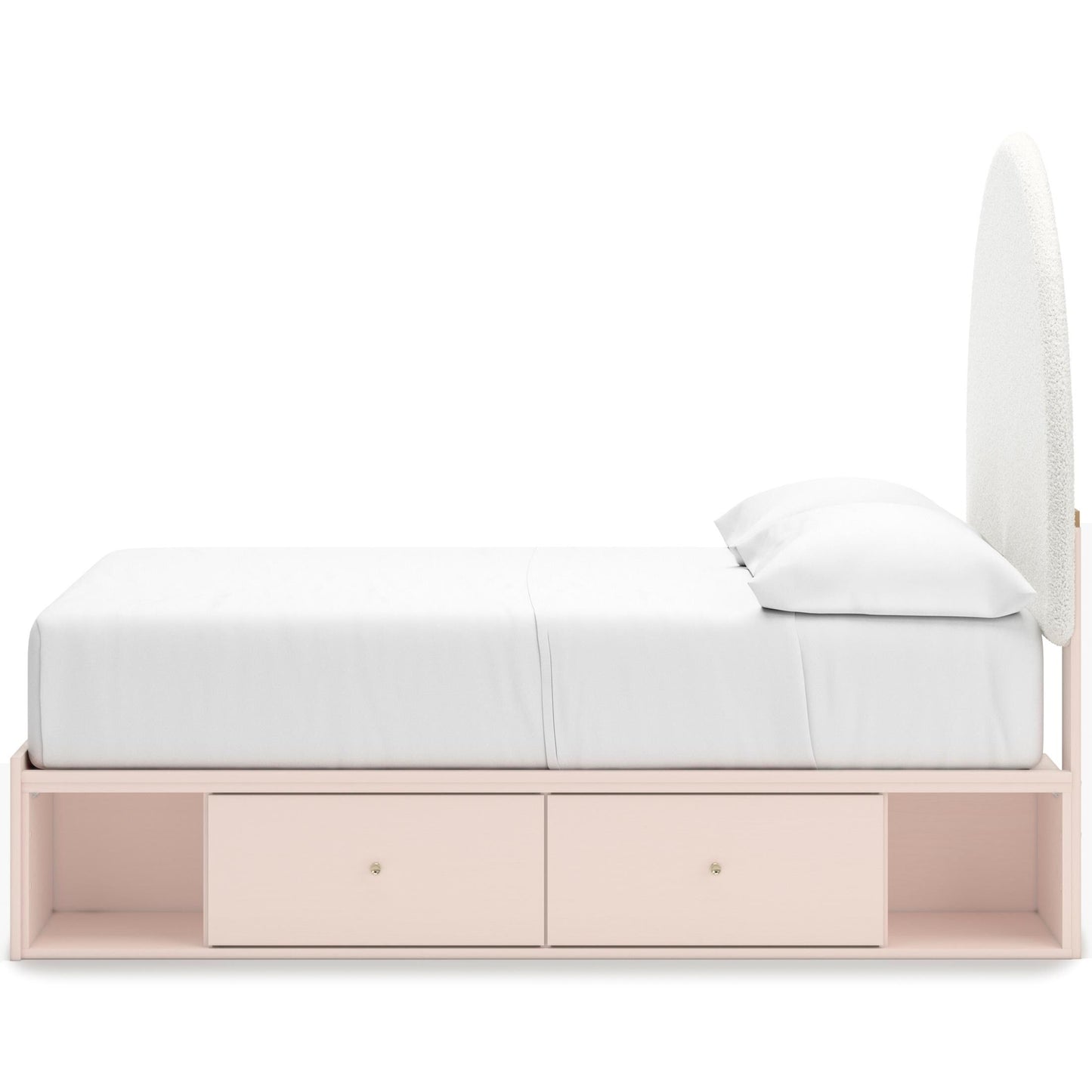 Wistenpine Upholstered Panel Bed with Double Storage