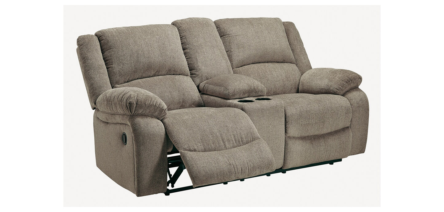 Draycoll Reclining Loveseat with Console