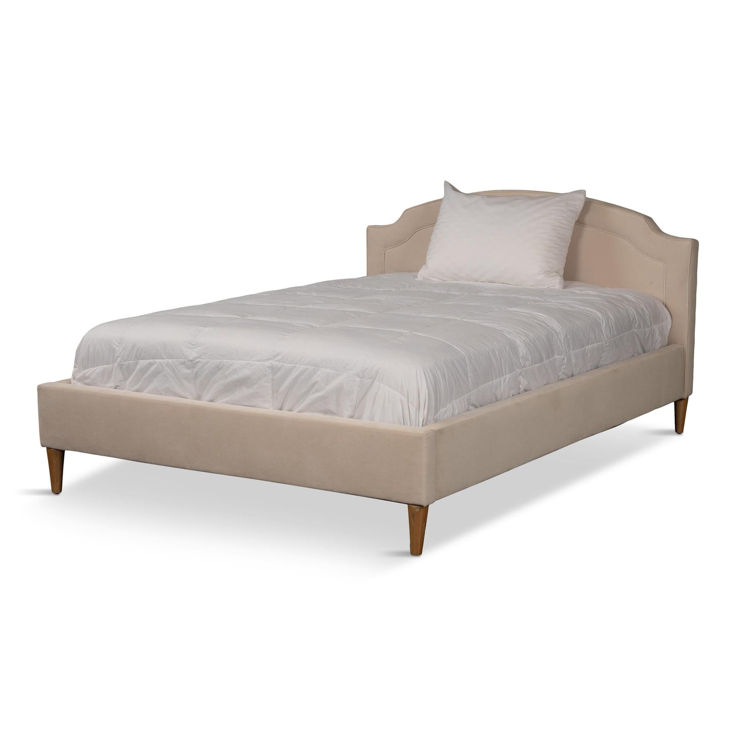 Modern Stratus Full Square Upholstered Bed