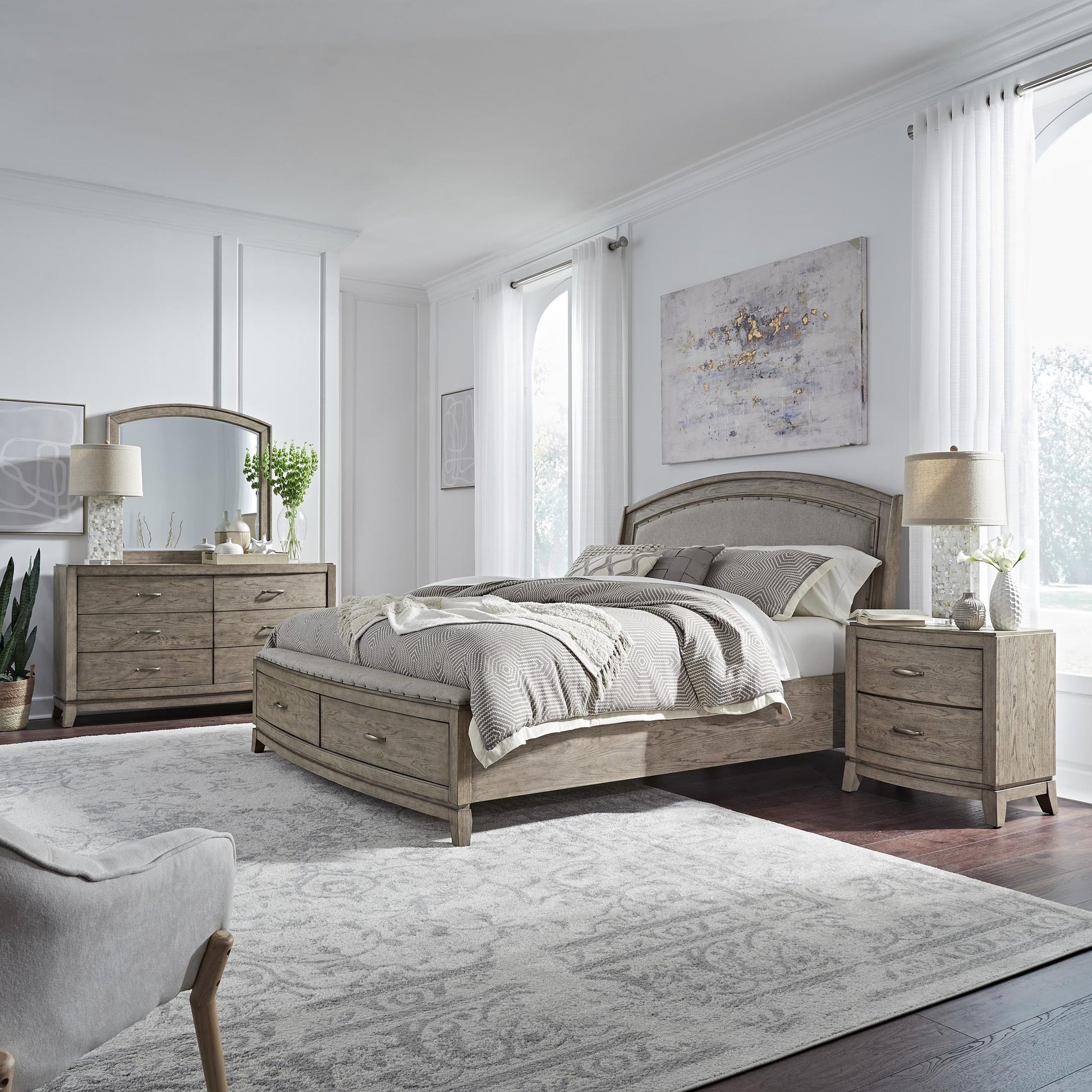 Camilla 5-Piece Upholstered Storage Bedroom Set