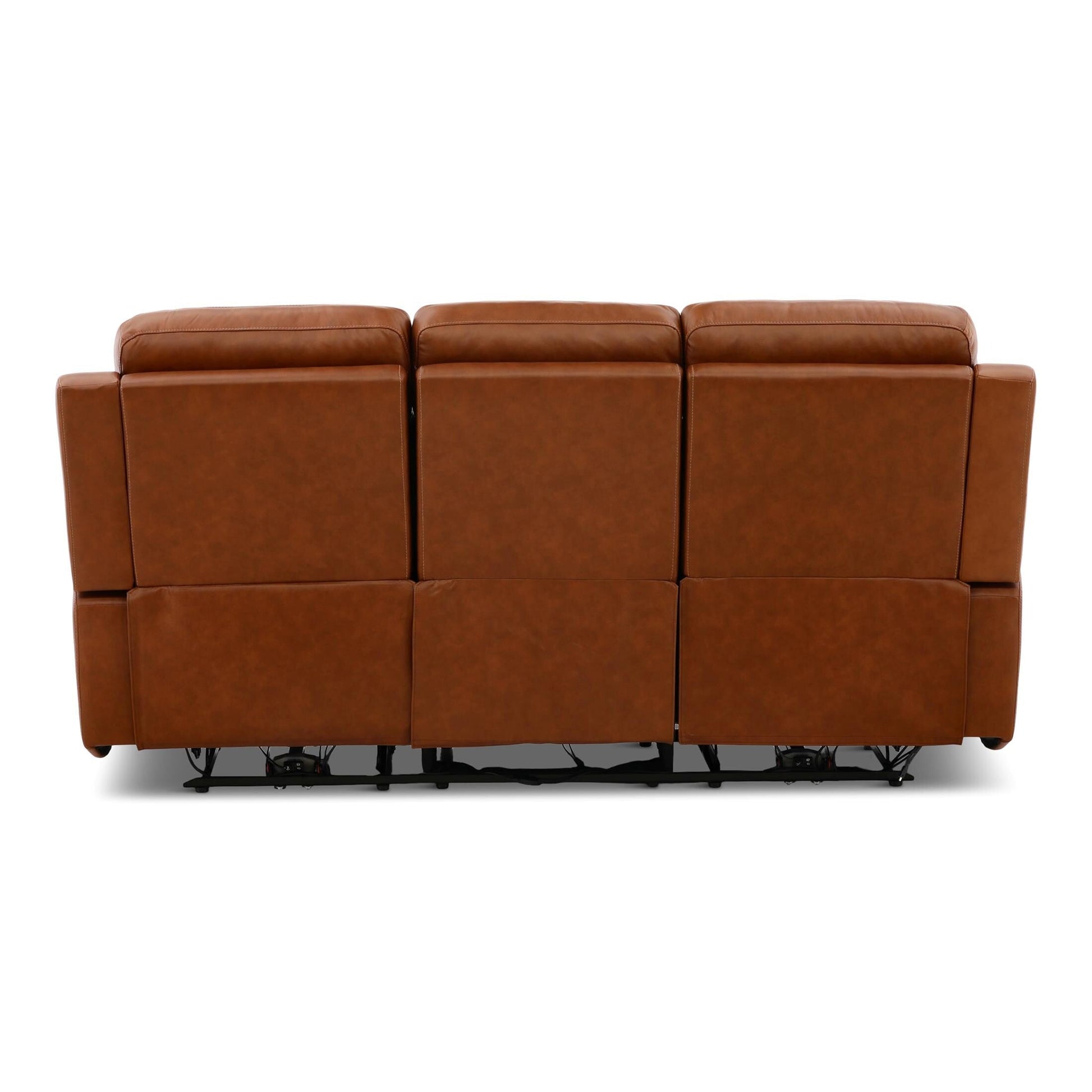 Adrian Leather Power Sofa with Drop Down Table