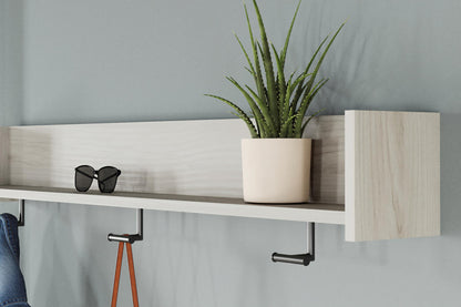 Socalle Wall Mounted Coat Rack with Shelf and 3 Hooks