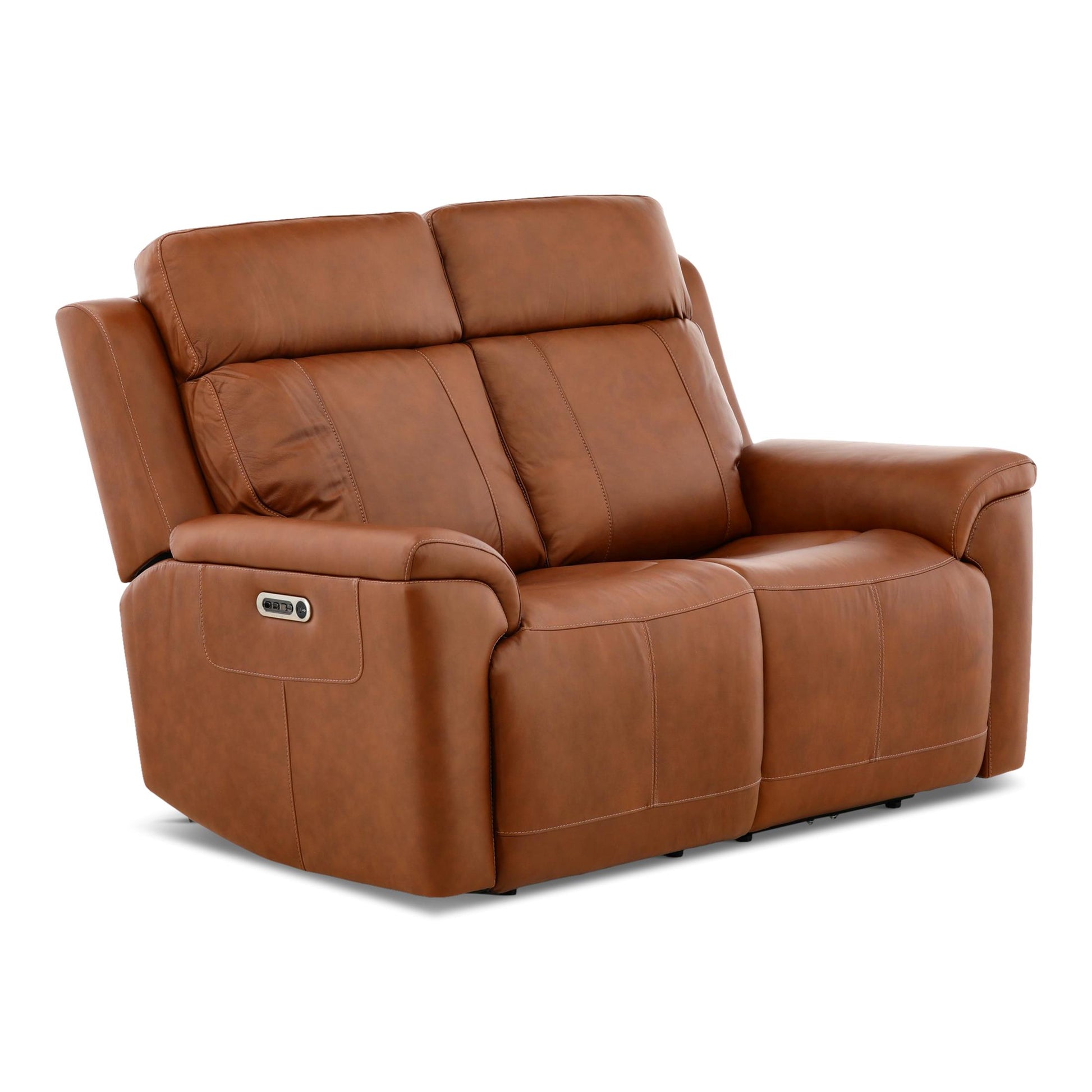 Adrian Leather Power Reclining Loveseat