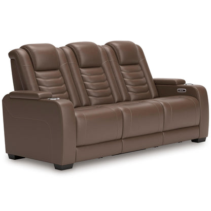 High Impact Leather Power Reclining Sofa