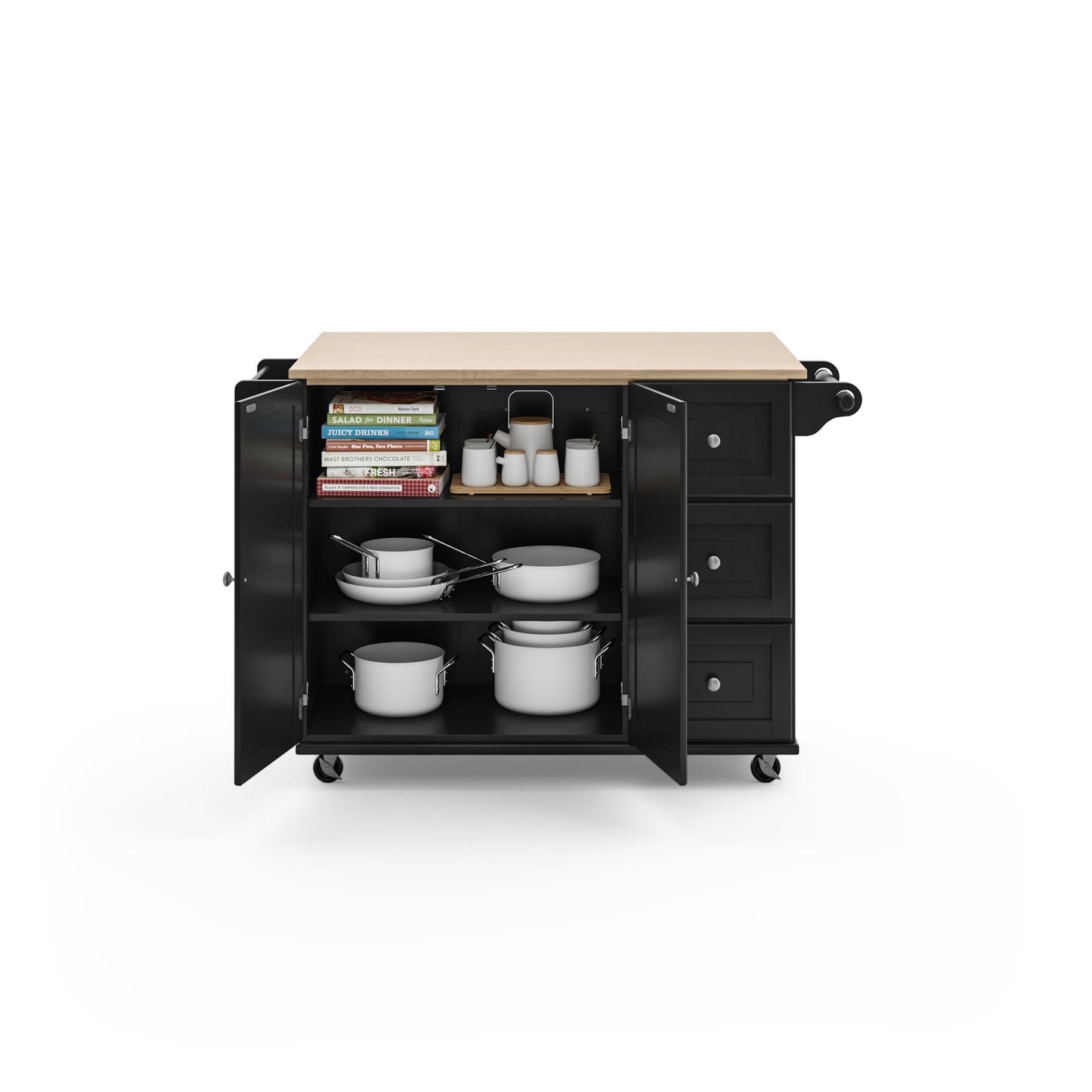 Dolly Madison 3 Drawer Kitchen Cart