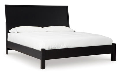 Danziar Panel Bed with Post Leg Footboard Queen