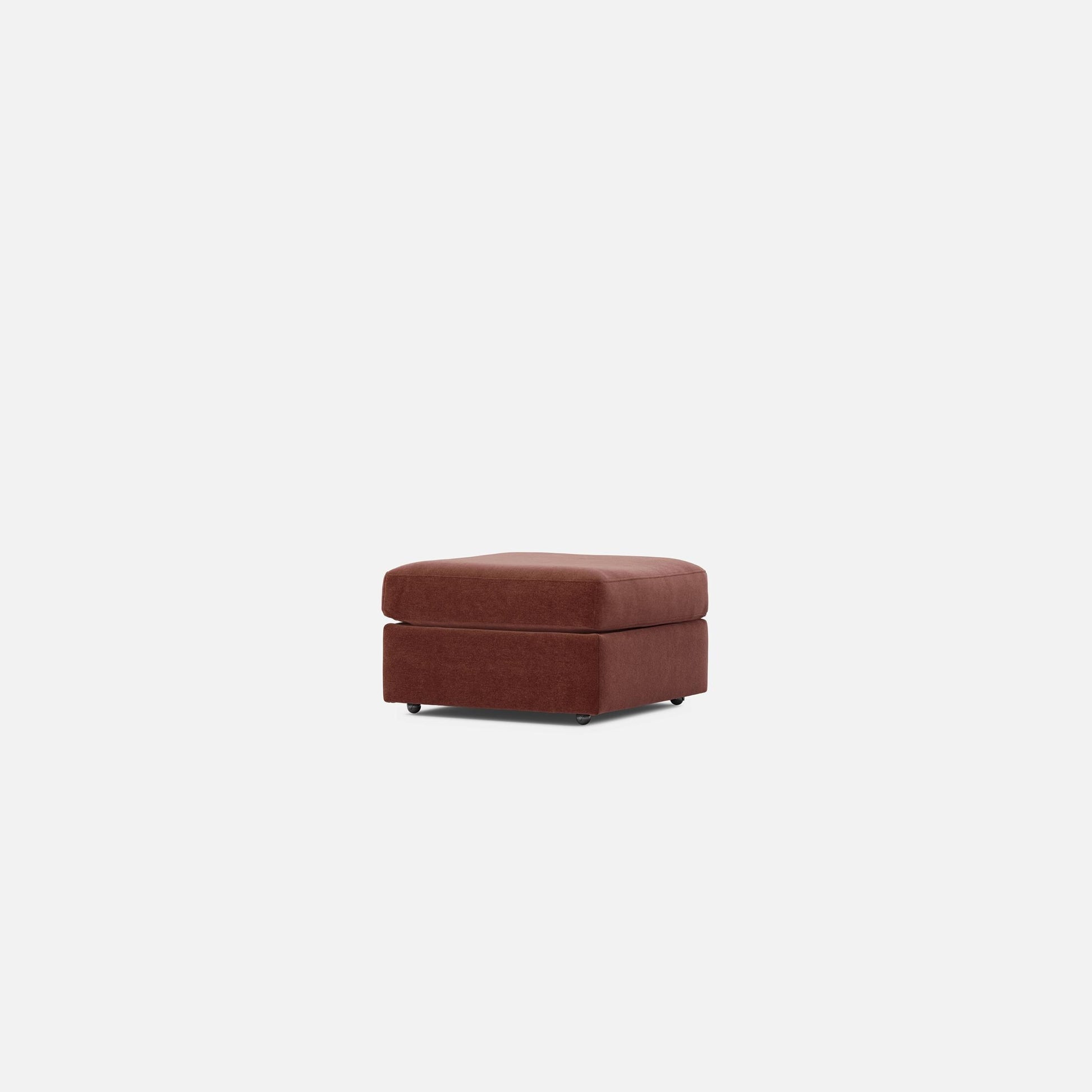 Modular One Bumper Ottoman - Merlot