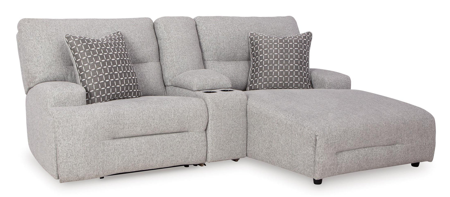 Acklen Place Right Facing 3-Piece Power Reclining Sectional Sofa with 